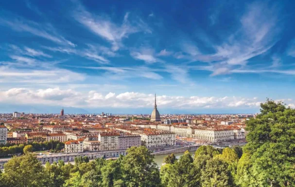 Vue sur la ville de Turin