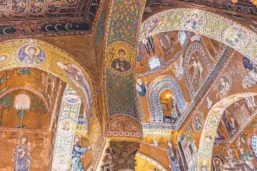Voûtes et plafond de la chapelle palatine de Palerme, Sicile