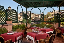 Restaurant Roof Tancredii, hôtel Albergo Ottocento, Rome