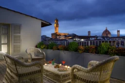 Terrasse, Hotel Balestri, Florence, Italie