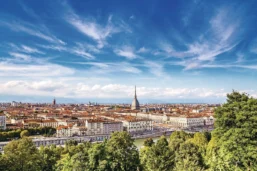Vue sur la ville de Turin
