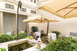 Cours intérieure, Eitch Borromini, Rome, Italie