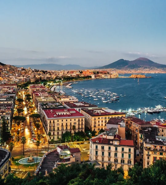 Vue sur la baie de Naples et le Vésuve, Campanie