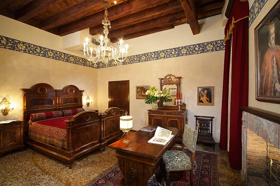 Chambre, Palazzo Priuli, Venise, Italie