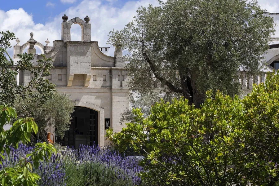 Entrée, Borgobianco Resort & Spa, Pouilles, Italie