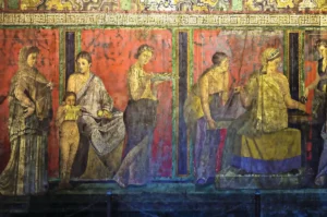 Frise dionysiaque, Villa des mystères, Pompéi