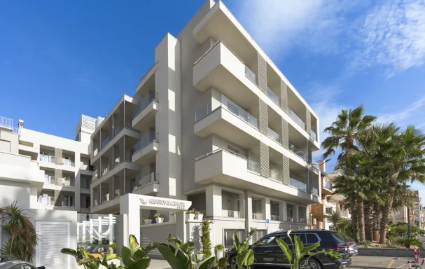 Façade, Albatros Beach Hotel , Sicile, Italie