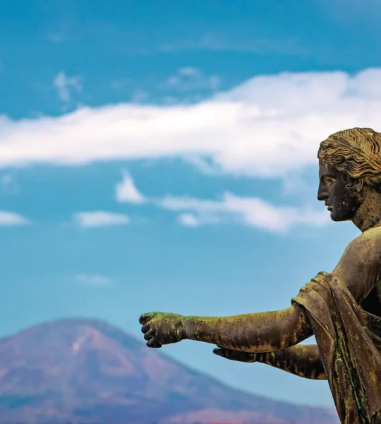 Statue romaine, site archéologique de Pompéi, Campanie