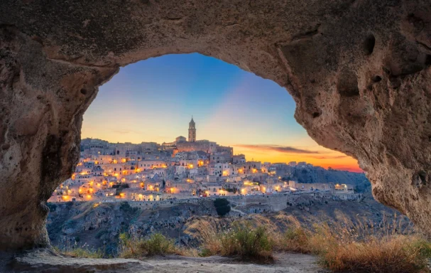 Vue sur la ville médiévale de Matera