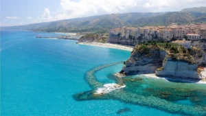 Vue aérienne de Tropea, Calabre