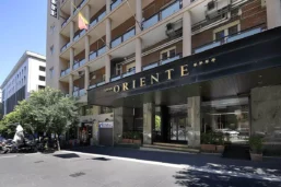 Devanture, Grand Hotel Oriente, Naples, Italie