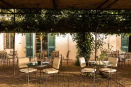 Terrasse, La Certosa di Maggiano, Toscane, Italie