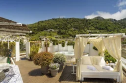 Terrasse, Hotel Villa Blu, Sorrente, Italie