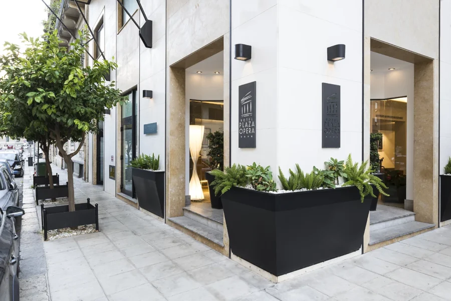 Façade, Plaza Opera, Sicile, Italie