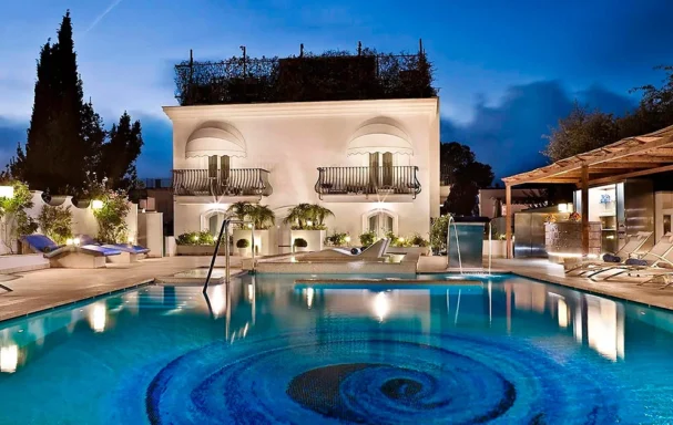 Piscine, Hotel Villa Blu, Sorrente, Italie