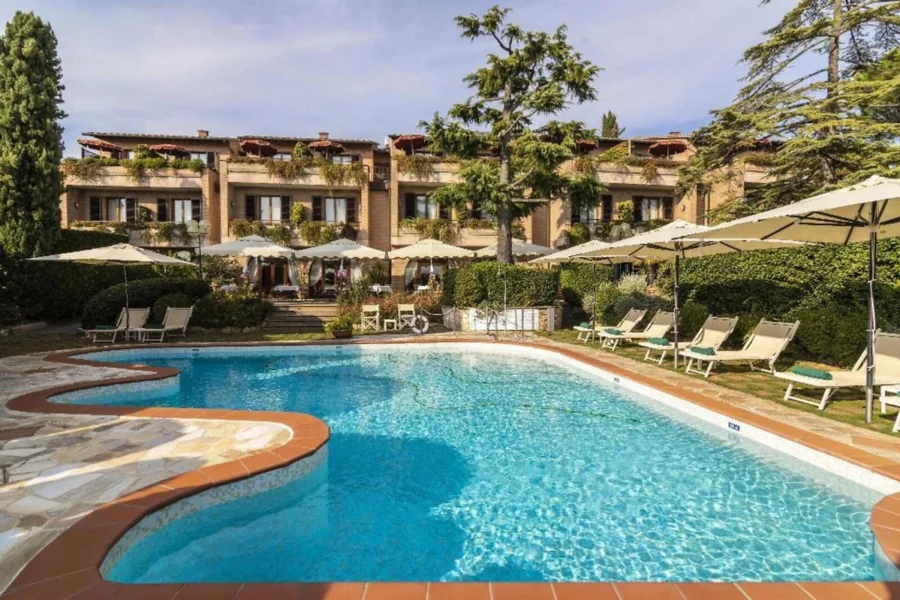 Piscine, Relais Santa Chiara, Toscane, Italie