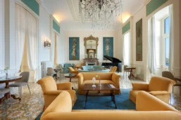 Piano bar, Imperial Hotel Tramontano, Sorrente, Italie